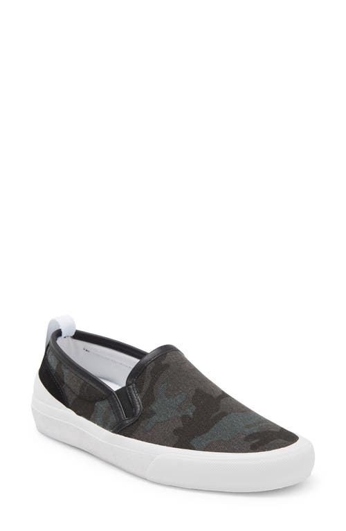 Shop Official Program Canvas Slip-on Sneaker In Camo/black/white