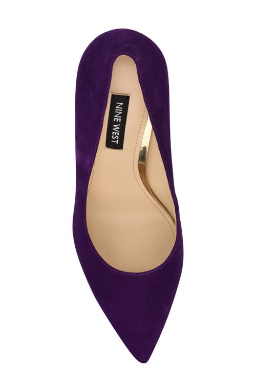 Nine West Tatiana Pointed Toe Pump In Dark Purple