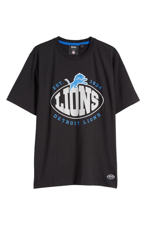 Detroit Lions Reebok Throwback Vintage Pro Style Oversized T Shirt  Clearance!