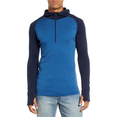 Smartwool Merino 250 Base Layer Hooded Pullover, Blue