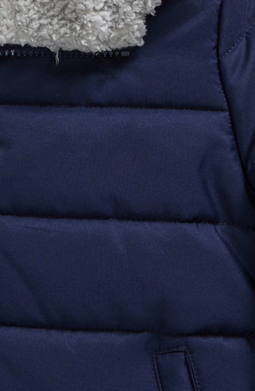 Shop Tucker + Tate Kids' Hooded Puffer Coat In Navy Peacoat