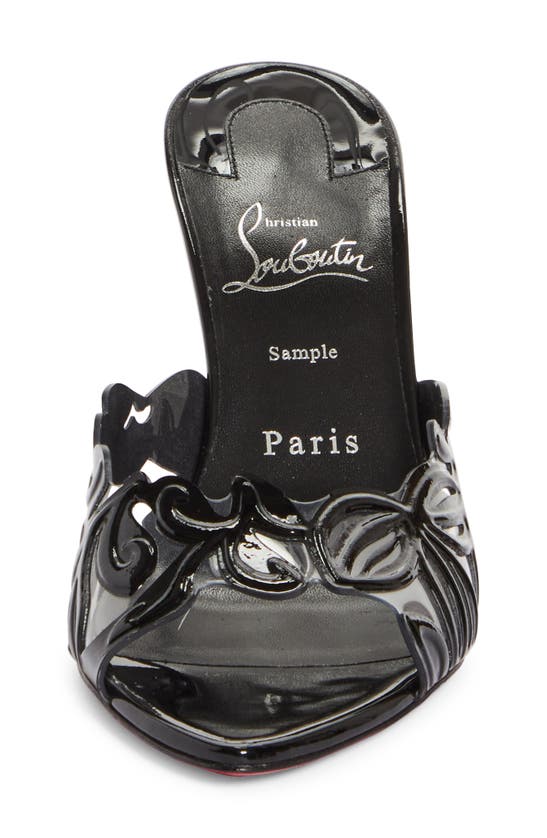 Shop Christian Louboutin Apostropha Slide Sandal In Black