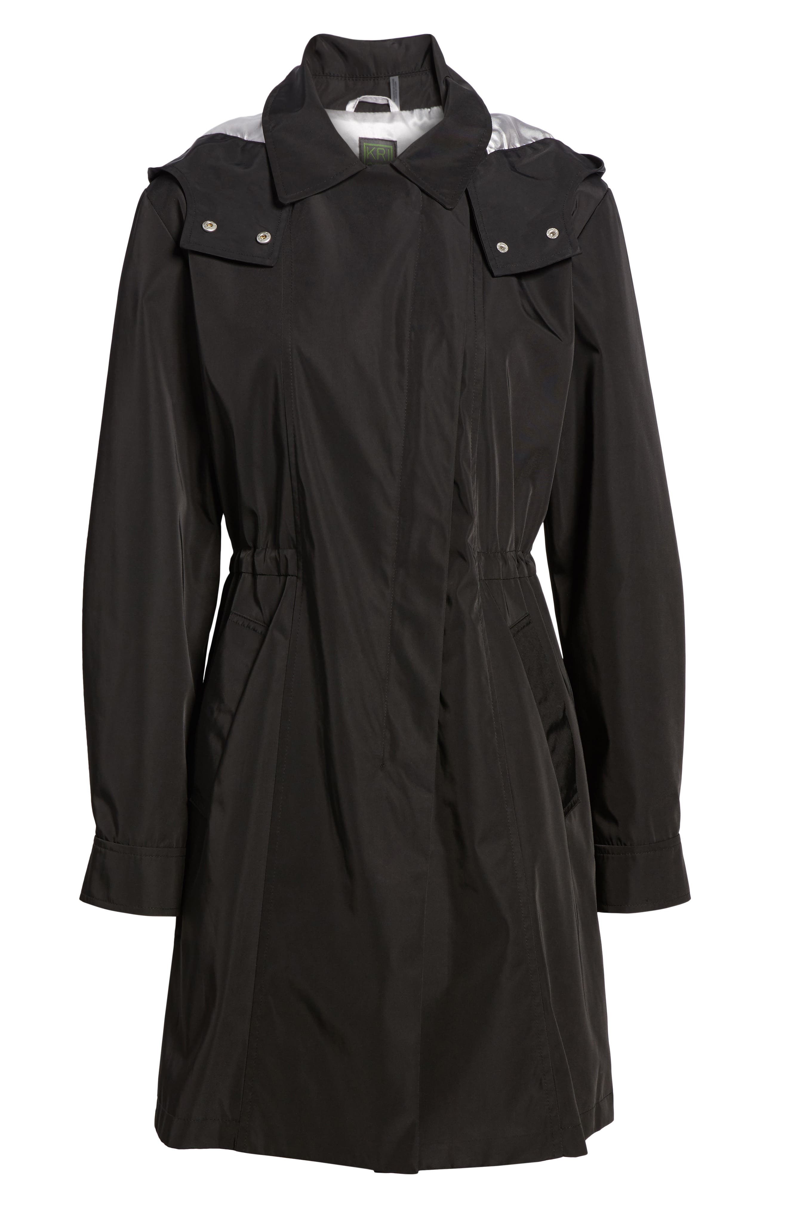 kristen blake tech hooded trench coat