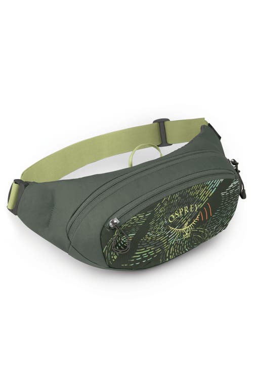 Shop Osprey Daylite Waist Pack In Rattan Print/rocky Brook