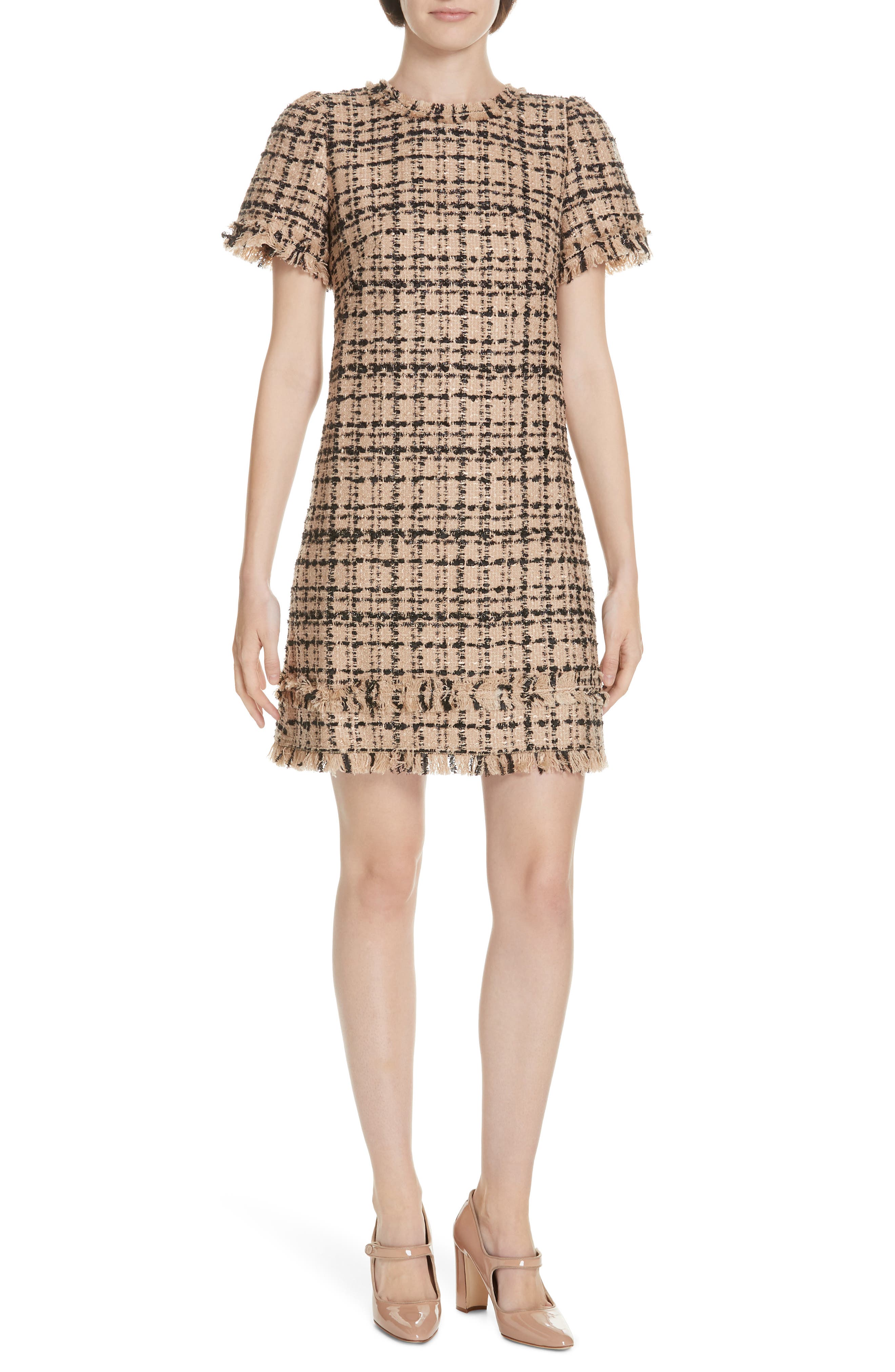 kate spade bicolor tweed dress