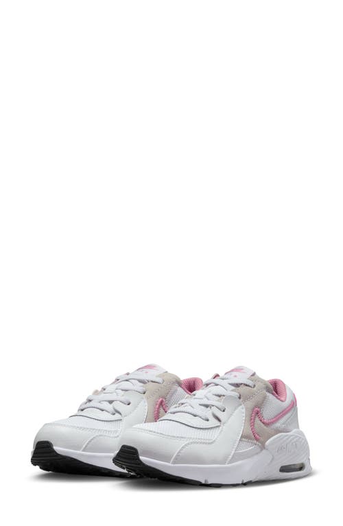 Nike Kids' Air Max Excee Sneaker In White/elemental Pink/white