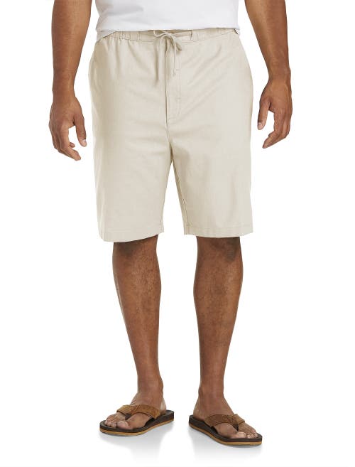 Oak Hill Linen-blend Drawstring Shorts In Natural