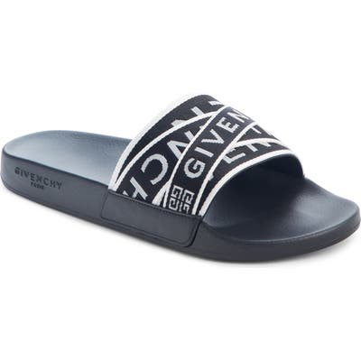 Givenchy Logo Slide Sandal, Black