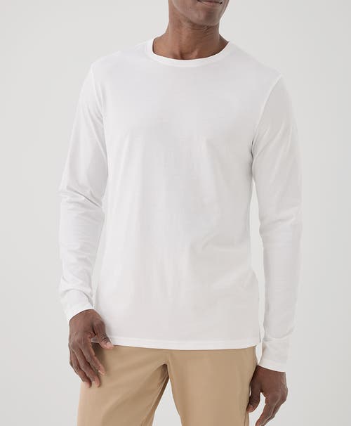 Shop Pact Organic Softspun Long Sleeve Tee In White