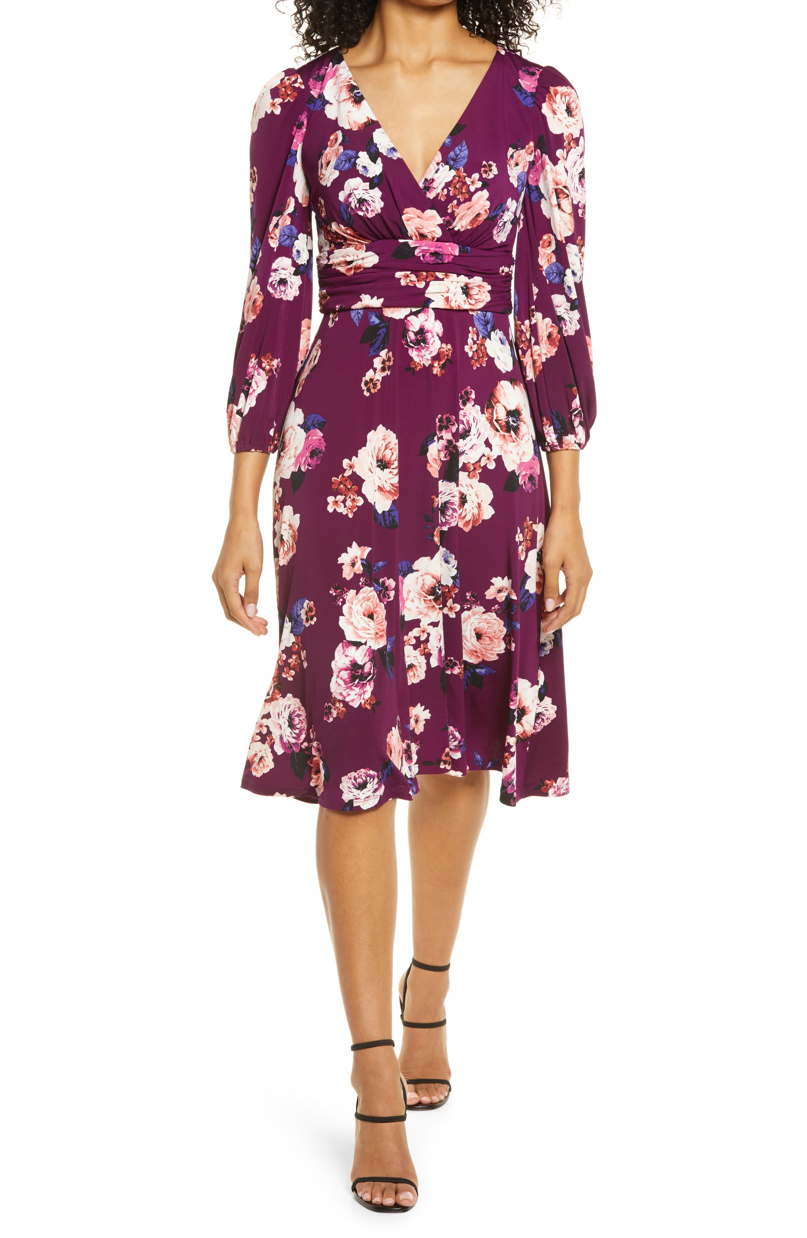 eliza j plum dress