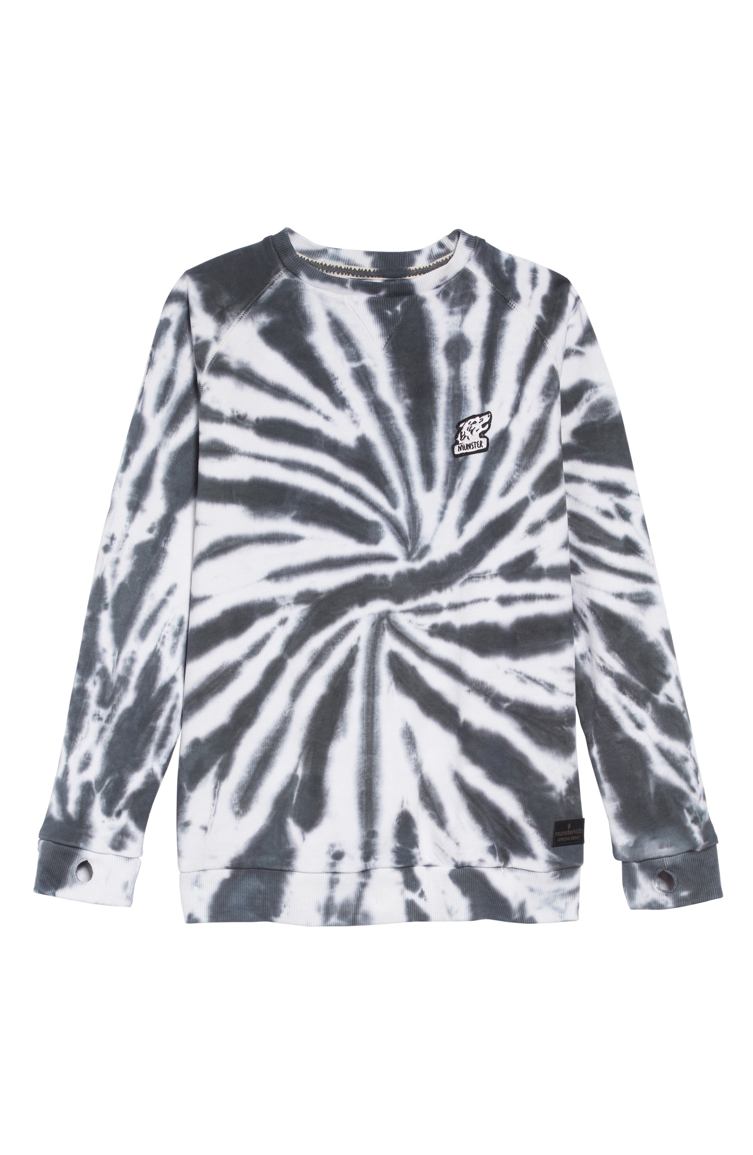 black tie dye crewneck