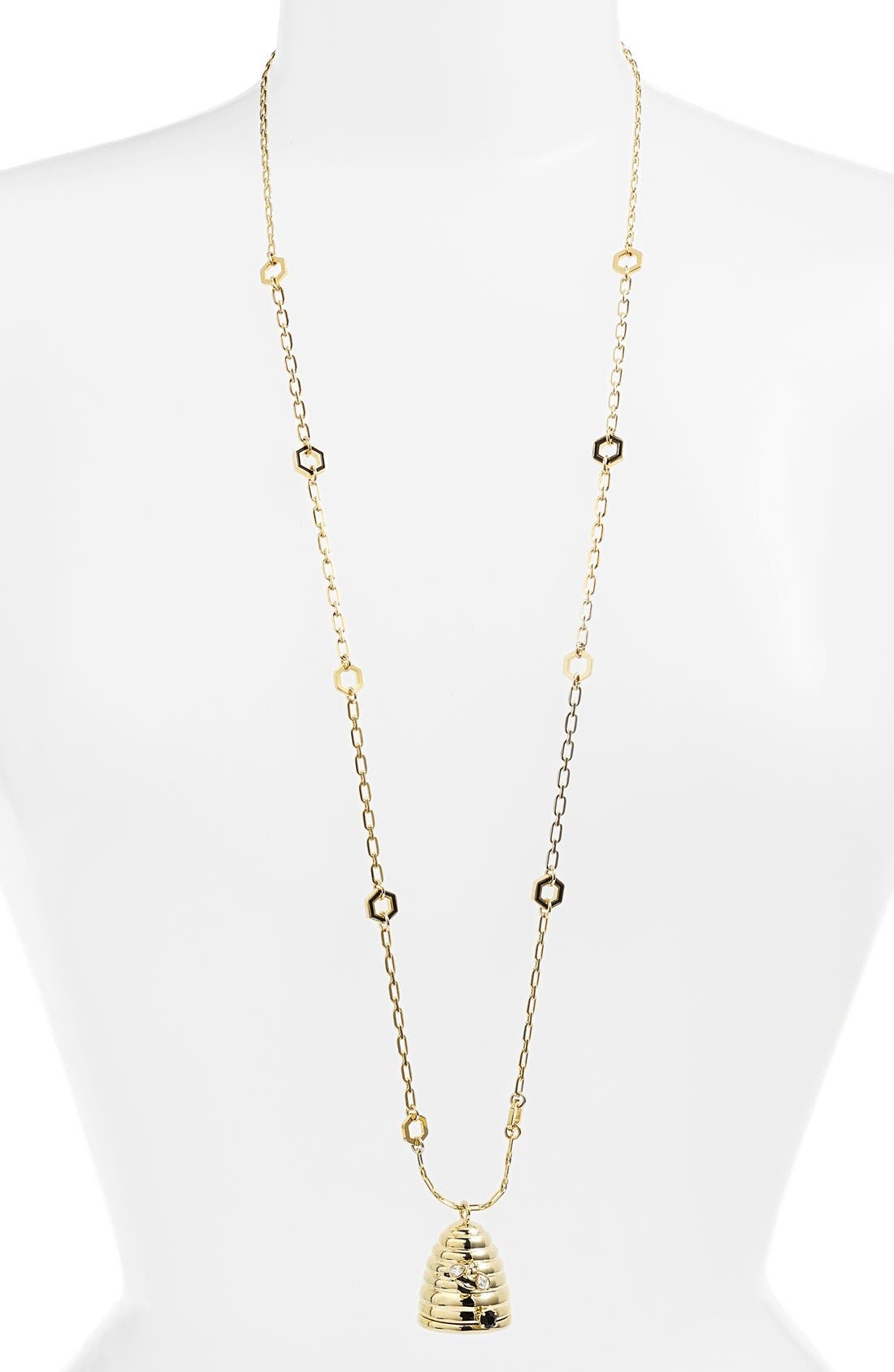 kate spade new york 'queen bee' beehive locket necklace Nordstrom
