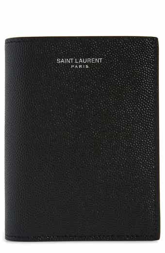 Saint Laurent Men's Tonal Monogram Leather Bifold Wallet