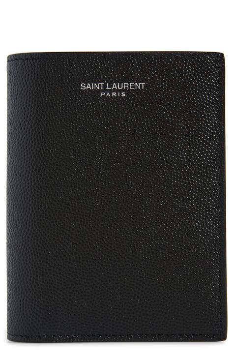 SAINT LAURENT Logo-Appliquéd Leather Cardholder for Men