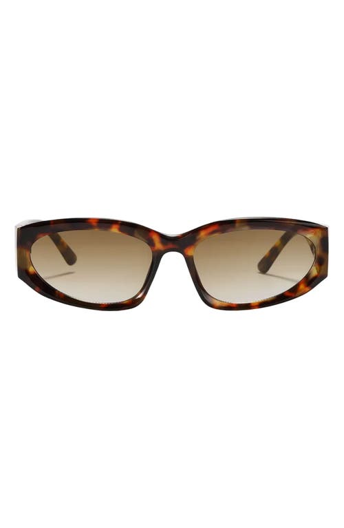 Fifth & Ninth Shea 59mm Polarized Gradient Oval Sunglasses in Torte/Brown at Nordstrom