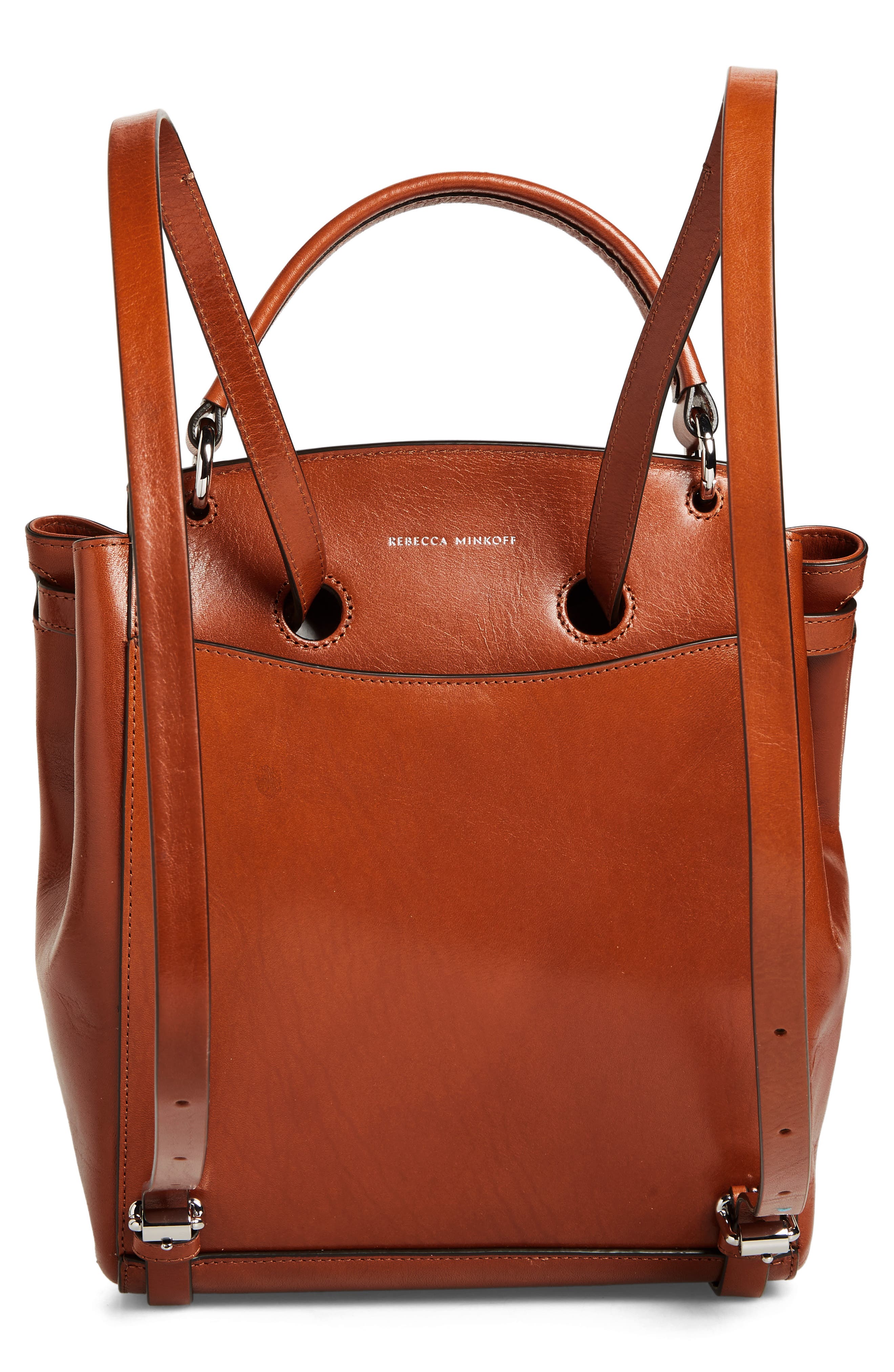 REBECCA MINKOFF,
                            Small Kate Leather Backpack,
                            Alternate thumbnail 10, color,
                            200