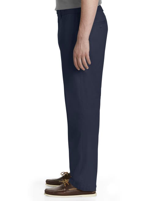 Shop Harbor Bay By Dxl Waist-relaxer Pants In New Navy