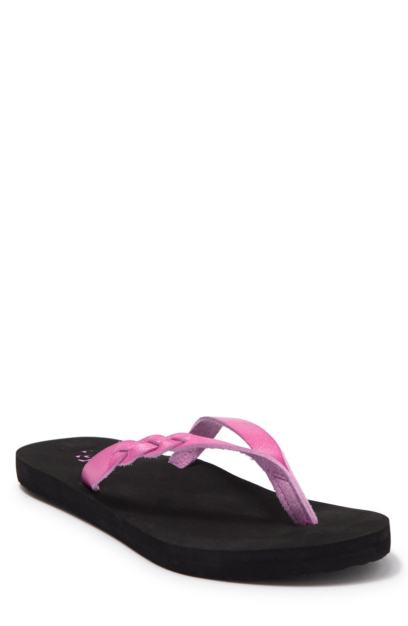 Flojos Kids' Serenity Sandal In Pink Glitter | ModeSens