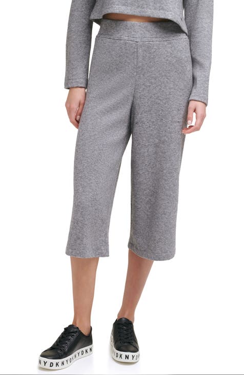 DKNY Women M L XL XXL Cashmere Blend Drawstring Pants PINK Grey
