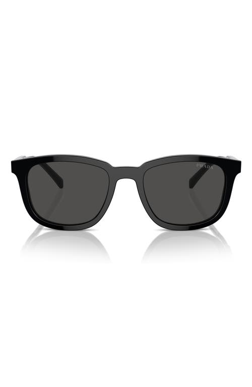 Shop Prada 55mm Pillow Sunglasses In Black/grey