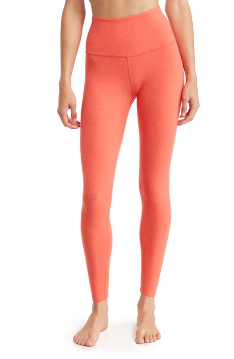  Leggings for Women Solid High Waist Glitter Leggings Leggings  for Women (Color : Burnt Orange, Size : Small) : Clothing, Shoes & Jewelry