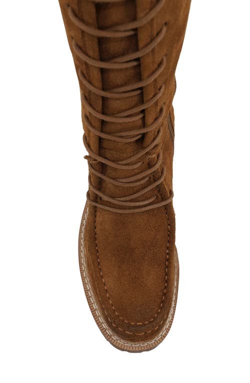 Zigi Artisan Adeline Knee High Boot In Tan Suede