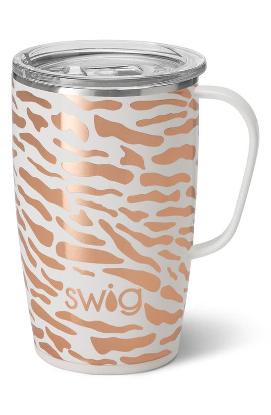 Shop Swig Life Travel Mug In White Metallic