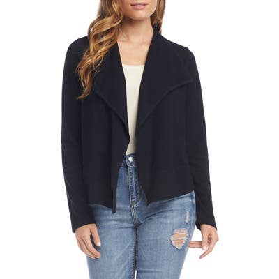 Karen Kane Drape Front Cardigan, Black