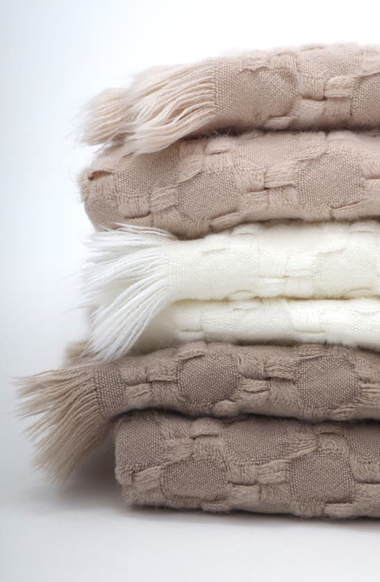 Shop Pom Pom At Home Delphine Throw Blanket In Taupe