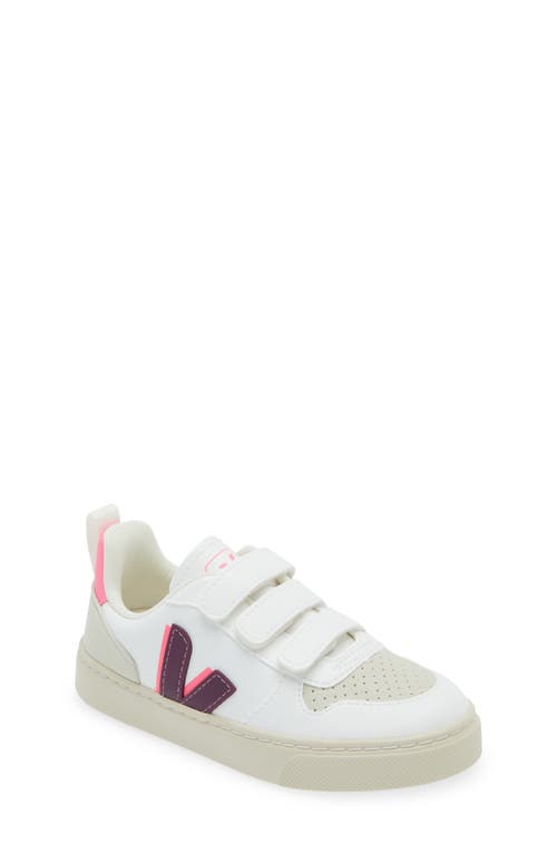 Shop Veja Kids' Small V-10 Sneaker In Magenta/sari