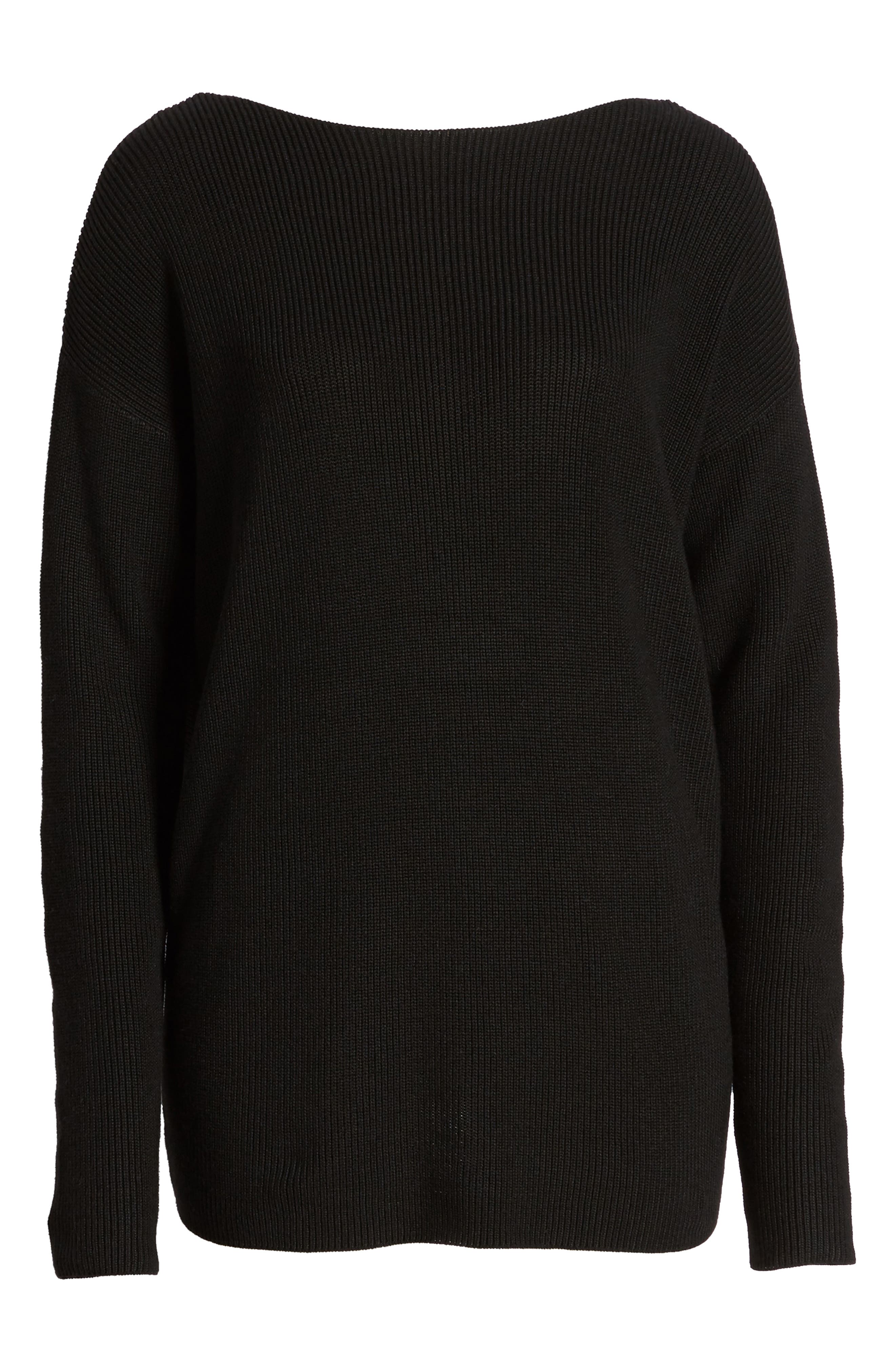 halogen twist back sweater