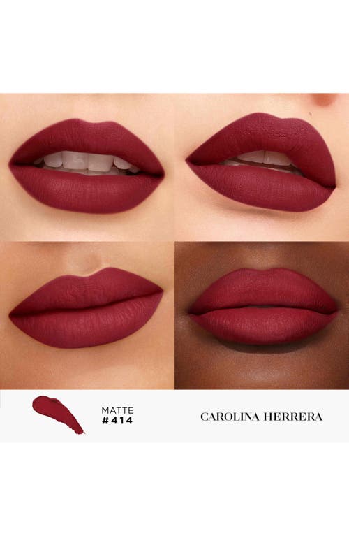 Shop Carolina Herrera Fabulous Kiss Matte Lipstick Refill In 414 Big Beautiful Red