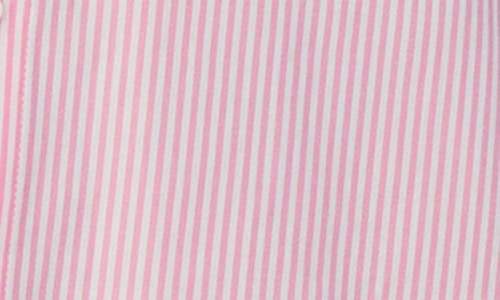 Ralph Lauren Plus Size Long-sleeve Roll-tab His Shirt Sleepshirt In Pink Stripe