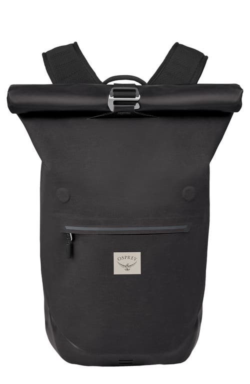 Arcane 18L Waterproof Roll Top Backpack in Stonewash Black