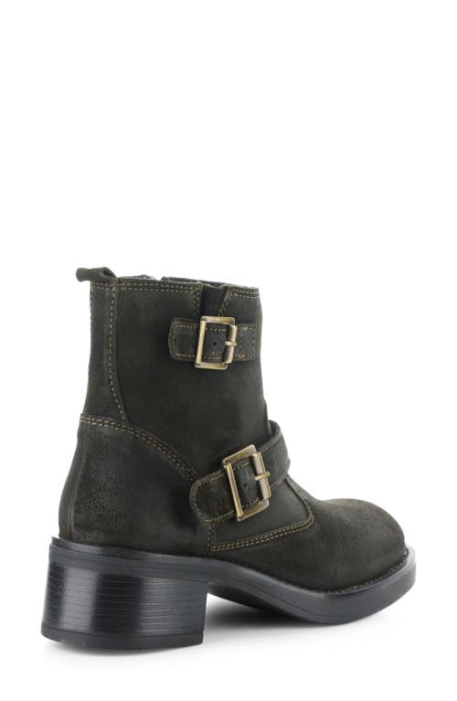 Shop Bos. & Co. Grata Waterproof Buckle Bootie In Olive