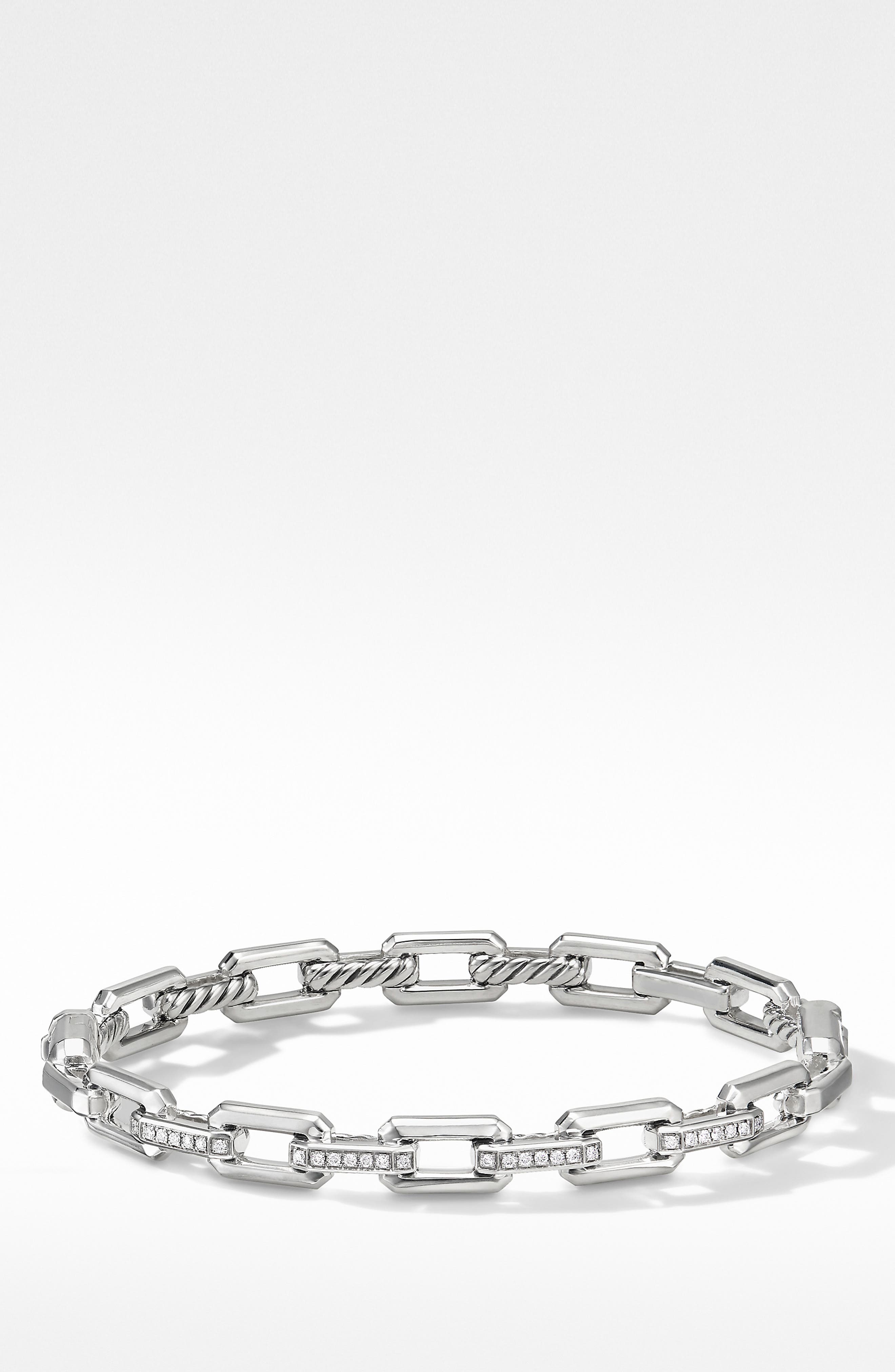 david yurman link bracelet with diamonds