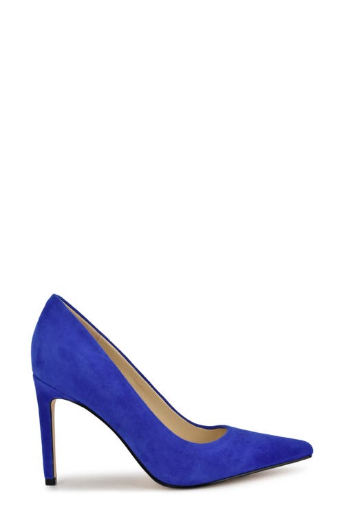 Shop Nine West Oraye Pump In Med Blue