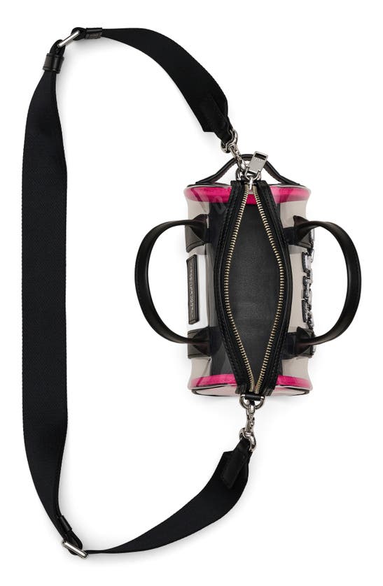 Shop Marc Jacobs The Mini Transparent Duffle Crossbody Bag In Black