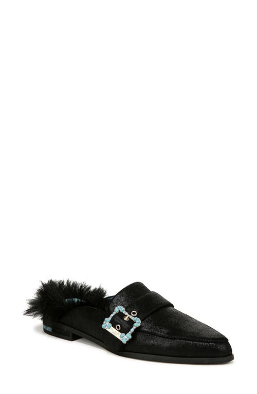 Shop Dr. Scholl's X Iris Apfel Mr. Carl Faux Fur Mule In Black