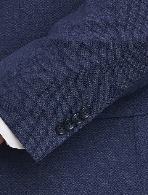 Shop Jv Reflex Textured Suit Jacket In Navy