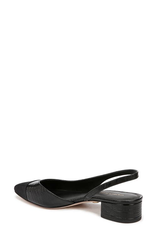 Shop Veronica Beard Cecile Half D'orsay Slingback Pump In Black/black 2