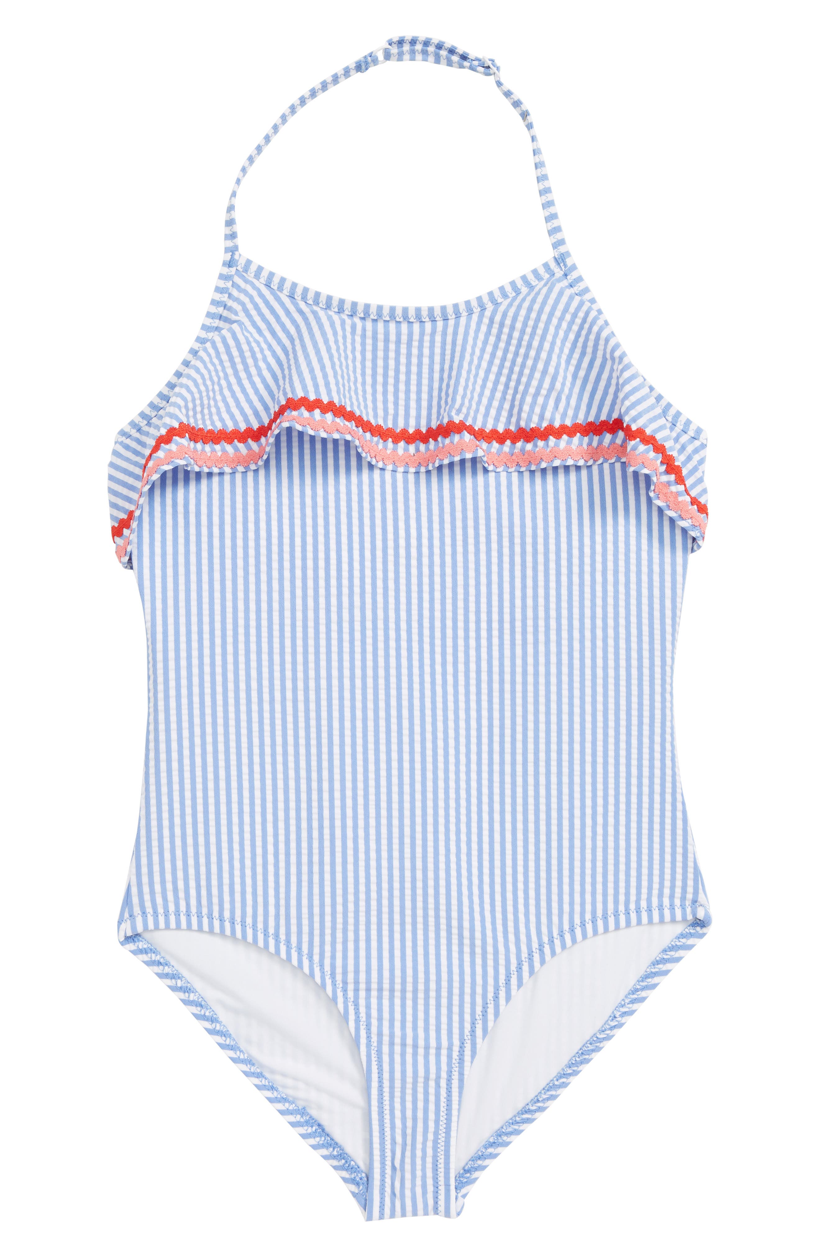 Crewcuts By J.Crew Olivia Seersucker One-Piece Swimsuit (Toddler Girls ...