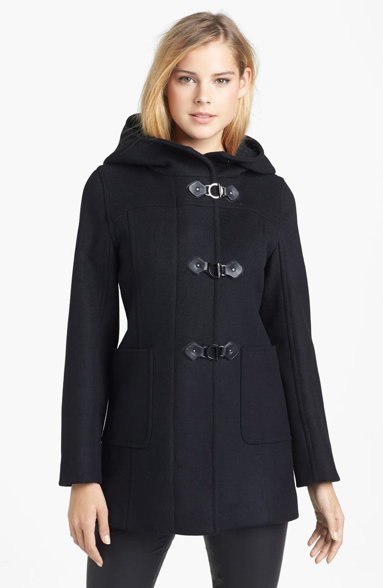 Kristen Blake Hooded Wool Blend Duffle Coat (Nordstrom Exclusive ...