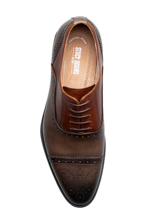 Stacy Adams Reynolds Cap Toe Oxford In Gray Multi