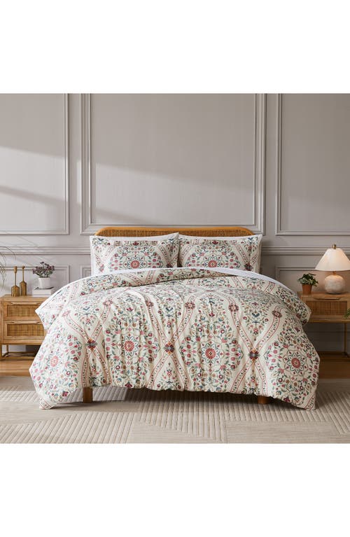 Southshore Fine Linens Kashmir Collection 3-piece Cotton Duvet Set In Cream