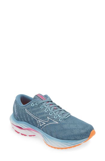 Shop Mizuno Wave Inspire 19 Sneaker In Provincial Blue-white