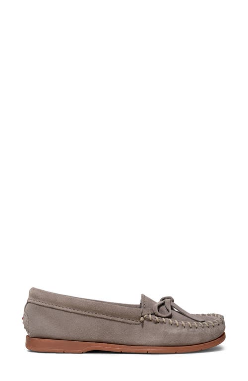 Shop Minnetonka Tie Slipper In Grey