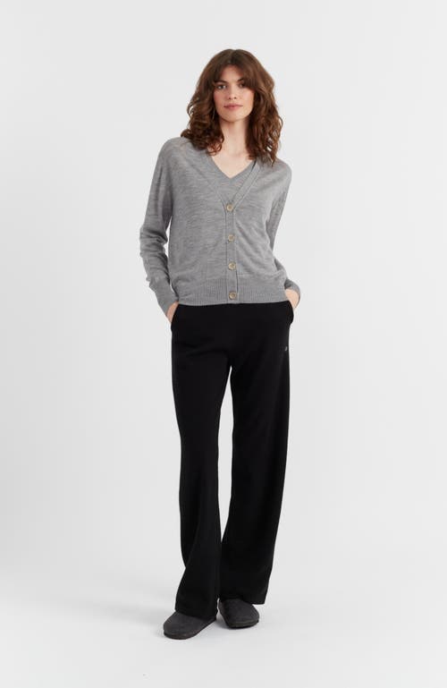 Chinti & Parker Fine-knit Merino Cardigan In Grey