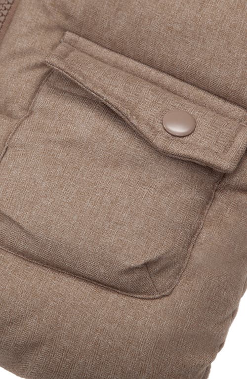 Rokka&rolla Baby Cozy Fleece Lined Warm Winter Coat With Hood In Warm Beige