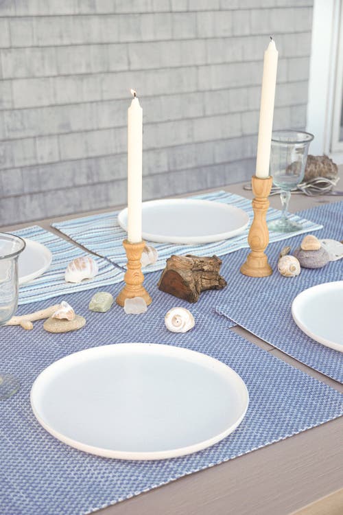 Shop Anaya Deep Sea Indoor Outdoor Placemat In Blue